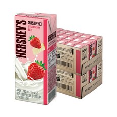 매일 허쉬 초콜릿드링크 딸기, 190ml, 48개