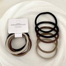 彈力髮圈5條組 簡約髮圈 馬尾髮圈 韓系髮圈 髮飾髮束 橡皮筋髮繩