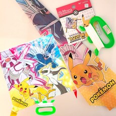 포켓몬 가오리연 만들기 세트 피카츄 연 날리기 방패면 [엘리빅마켓], 포켓몬 가오리연_1개, 1개