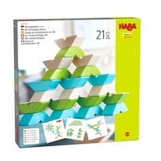 HABA 3D 뱃지 블록 21pcs, 혼합, 1개