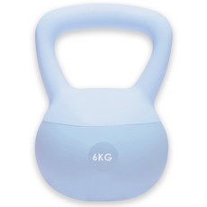 펠컨 무소음 소프트 케틀벨, 1개, 6kg, 블루