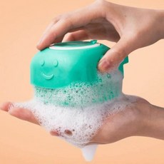 목욕빗 강아지 고양이 실리콘 펫 샴푸브러시 반려동물 발닦이기 애견 미용, 1개, 민트