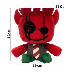 跨境新品jx1dx1 plush 被遺忘的遊戲周邊毛絨玩偶公仔禮物, 1個, 紅魔頭:普通包裝(非獨立)