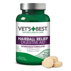 現貨秒出 VET'S BEST 天然草本化毛錠 蔓越莓泌尿錠 60顆 Hairball VETS BEST, 草本化毛錠 60顆 效期2028, 1個