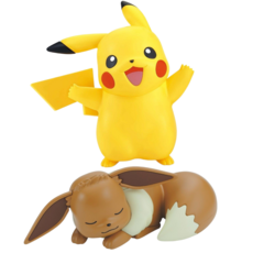 포켓몬스터 프라모델 0025 피카츄 0133 잠자는이브이 프라홈런너오프너, 1개