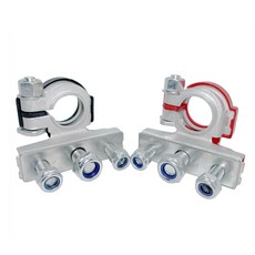 1 쌍의 자동차 상단 포스트 배터리 터미널 12V 24V 케이블 클램프 커넥터 자동 캐러밴 보트 오토바이, 2PCs