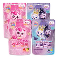 프린세스 캐치티니핑 젤리 2종, 100g, 2세트, 하츄 왕관젤리+레전드 트윈젤리