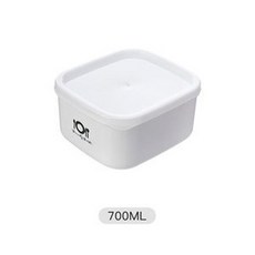 Family Best 塑膠午餐便當盒 700ML, 方形小號700ML, 1套