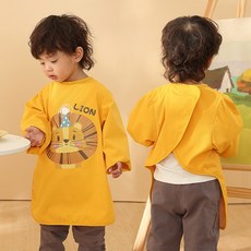 유아 어린이 아기 미술가운 앞치마 문센 갯벌 방수 키즈 모래놀이, 그린