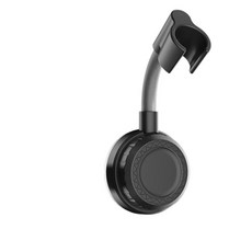 免釘吸盤花灑固定座 可調節角度 浴室淋浴花灑支架, 黑色-蓮蓬頭支架