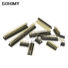 10pcs SMT 1.27mm 더블 행 남성 분리형 PCB 보드 핀 헤더 커넥터 Pinheader 2*3/4/5/6/7/8/10/12/15/20/40p, 08 2x20 10PCS