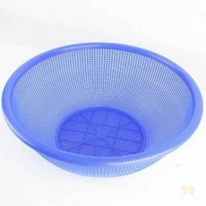 대목 원형 소쿠리 11호 블루 프라스틱바구니