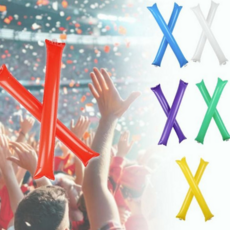 야구 응원봉 막대 풍선 도구 응원 운동회 용품 방망이 야구장 벌룬스틱 소품 단체 체육대회, 1개, 레드