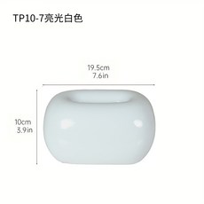 白色陶瓷面紙盒, TP107亮光白色18978520