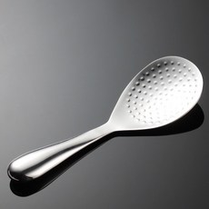 【顆粒不沾】304不鏽鋼飯匙 不鏽鋼飯勺 飯匙 飯勺 不沾米飯勺 盛飯勺 不銹鋼飯勺 裝飯勺 米飯勺 油飯勺 打飯勺, 1個, 有顆粒版本
