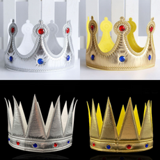 파티용 파티 보석 왕관 생일 악세사리, SN.파티보석왕관 로얄실버