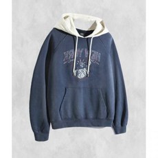 디미트리블랙 NYC 후드 티셔츠_피그먼트 네이비&크림 252180