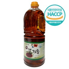 청정식품 HACCP 고소한 통들깨 100% 들기름 1.8L, 1개
