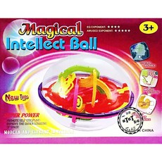 叮叮 3D立體智力球168關 兒童益智玩具 魔球 迷宮球 聖誕節生日禮物, 1個, 935A超級版智力球 單組, Multicolor