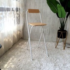 기타 체어 연주용 카페 콘트라베이스 인테리어 악기 연습 의자, 1인용, 화이트우드 사각70cm