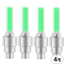자전거 LED 휠라이트 A타입 자전거 라이트 후미등 후레쉬 싸이클 전조등, 그린, 4개