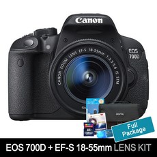캐논 정품 EOS 700D+18-55mm 기본렌즈+고속80GB메모리+여행용가방+UV필터+리더기+청소셋 풀셋트 포함 k, 단품