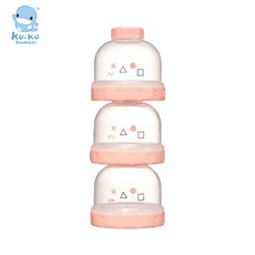 【新品】KUKU酷咕鴨 KUKU PLUS 純真之瞳疊疊樂奶粉罐-(一組), 莓果粉, 1個
