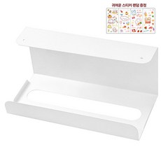 주방 벽걸이 철제 문걸이형 식탁용 핑크, 1개, 화이트