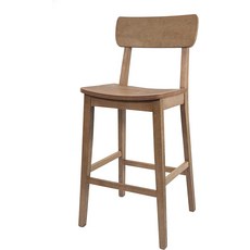 보람 토리노 바 높이 나무 주방 스툴 - 반우드 와이어 브러시, Barnwood, Bar Height