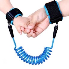 아동 미아방지 손목줄 안전밴드 유아 팔찌 외출용 보호용품, 색상_블루, 1개