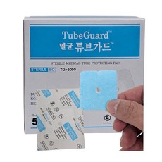 에버레이드 멸균 튜브가드 소형 5x5cm 튜브보호패드 EO가스멸균 일회용, 50개