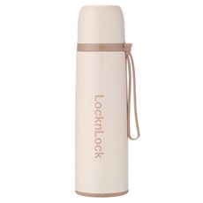 락앤락 컬러풀 스트랩 팝업식 보온병 LHC6791FU, 베이지, 1개, 500ml
