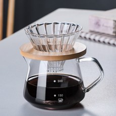 내열유리 핸드드립 커피서버 300ml 내열유리서버