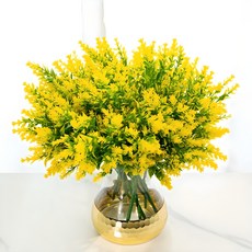 할메이드 생화같은 조화 꽃 hf42 라벤더 4p, hf42 라벤더 4p 옐로우