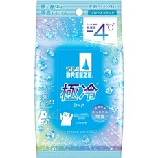 시브리즈 SEA BREEZE 아이스 샤워 시트 프로즌 민트 20매