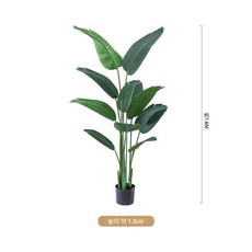 대형 인조나무 조화 화분 화분 매장 트래블러스팜 화이트 가짜 큰잎 극락조 개업 원형 1.8m, 1.6m