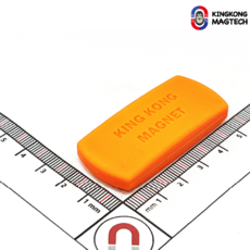 54mmX24mmX10mm (주황) 킹콩 네오디움 사각 실리콘자석