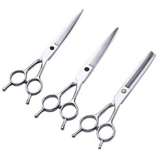 寵物美容剪刀套裝 專業寵物剪刀組 彎剪 翹剪 寵物修毛剪, 1個, 寵物美容剪套裝, 寵物美容剪套裝