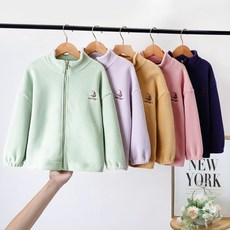 新款可愛童裝 女童外套 兒童奧粒絨外套2025秋冬新款男女童時尚休閒衛衣開衫親子裝棒球服