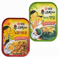 샘표반찬 우리엄마 멸치볶음 +우리엄마 깨끗한 깻잎, 1개, 70g