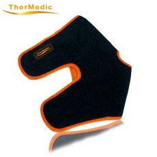 舒美立得護具型冷熱敷墊(PW170 腳踝專用)，舒適支撐保護，冷熱敷舒緩扭傷疲勞，親膚透氣材質, 黑色橘邊, 1個