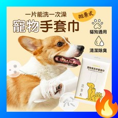 歐妮巴 寵物拋棄式手套巾 寵物免洗手套 寵物乾洗澡 貓狗通用, 詳見包裝, 詳見包裝, o-寵物拋棄式手套巾