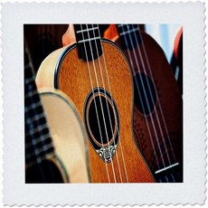 3D Rose qs_234308_4 Image of Close Up Acoustic Bass Guitar Quilt Square 12 x Quilt, 3D Rose qs_234308_4 Image of C