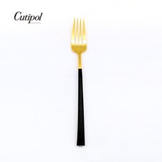 Cutipol NOOR 黑金霧面不鏽鋼 18CM 點心叉 葡萄牙手工餐具, 1個