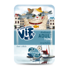 FELINA CANINO 咪芙好鮮貓餐包 鮪魚濃湯 成貓濕糧 無添加 75g, 1個, 鮪魚