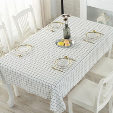 직사각 식탁보 방수 격자 주방테이블 체크 식탁보 캠핑 매트, 핑크