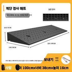 보도블럭 턱 차량 진입판 경계석 작은방 선풍기 이동식, 1개