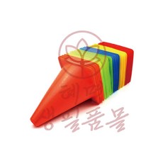 트레이닝 훈련용칼라콘 18cm 뉴스포츠교구 어린이집교구 초등체육교구 체육수업 특수체육교구