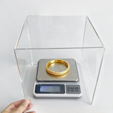 저울커버 실험실 전자저울 투명 정밀 케이스 방풍 아크릴 200x200x200mm 4면, 1개, 방풍 방진 커버 주문 제작