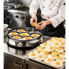 전기 7구 후라이팬 식당 달걀 업소용 멀티 에그 상업용, 7구 계란 프라이팬, 기본 색상